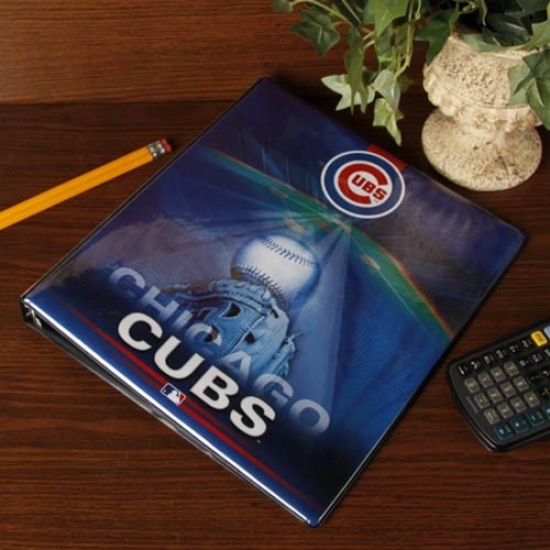 Chicago Cubs Team Logo 1'' 3-ring Binder