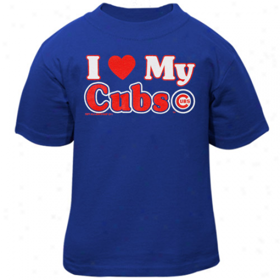 Chicago Cubs Toddler I Heart My Team T-shirt - Royal Blue