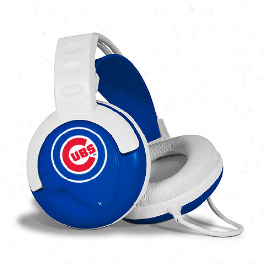 Chicago Cubs White-royal Blue Fan Jams Over-ear Headphones