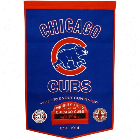 Chicago Cubs Wool Dynasty Banner