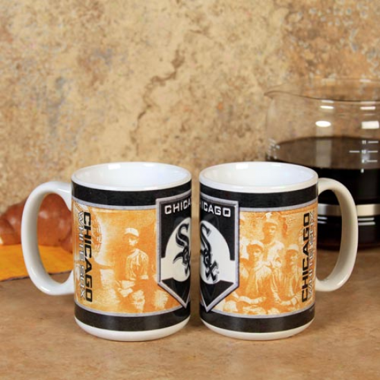 Chicago White Sox 15oz. 2-pack Nostalgic Ceramic Mug Set