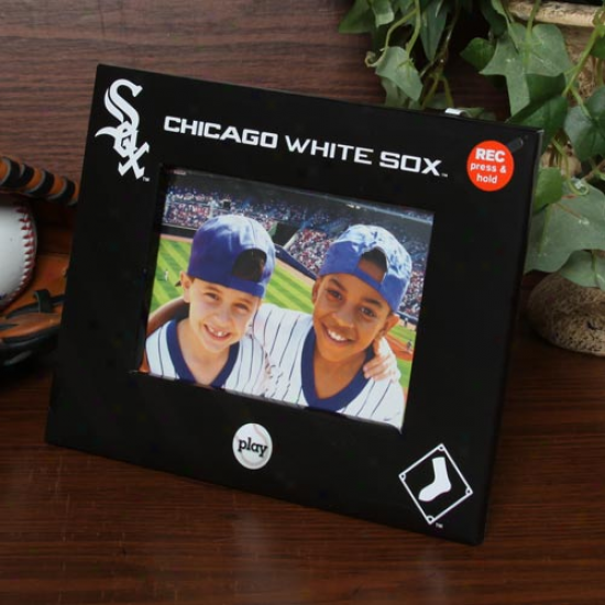 Chicago Pale Sox 4'' X 6'' Black Talking Picture Frame