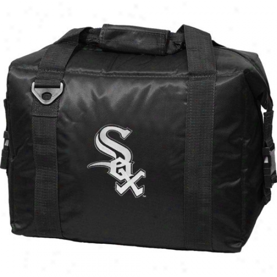 Chicago White Sox Black Embroidered 12-pack Cooler