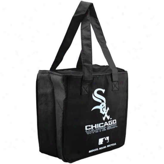 Chicago White Sox Black Reusable Insulated Tote Bag