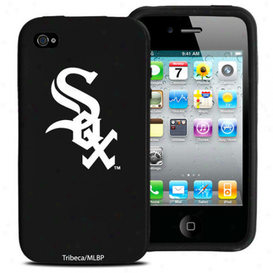 Chicaago White Sox Black Silicone Iphoen 4 Declension-form