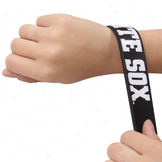 Chicago White Sox Black Slap Bandz Bracelet