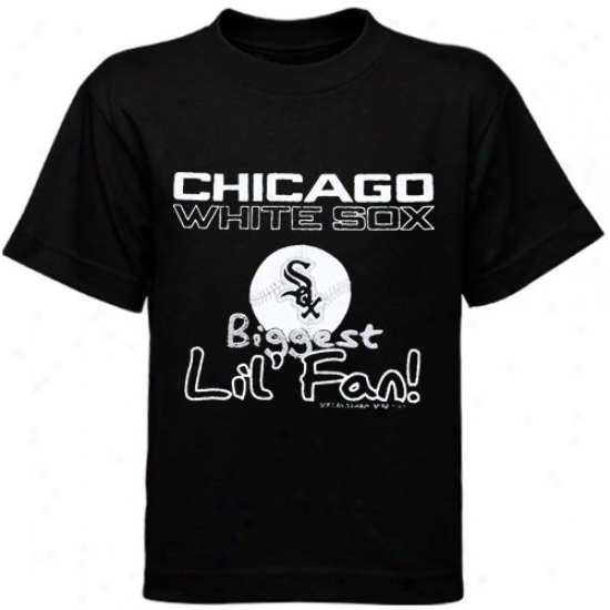 Chicago White Sox Infan5 Black Biggest 'lil Fan T-shirt