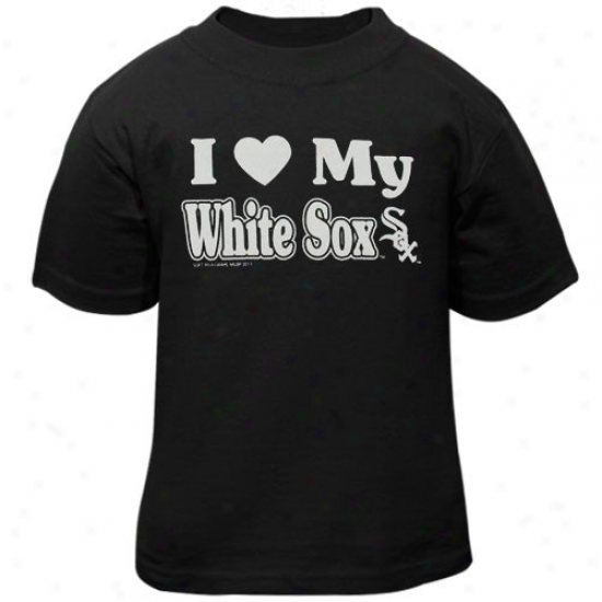 Chicago White Sox Toddler I Heart My Team T-shirt - Black