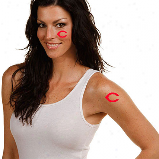 Cincinnati Reds 4-pack Temporary Tattoos