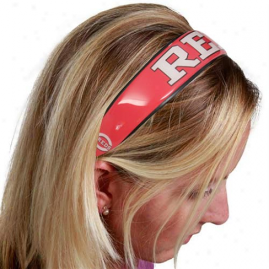 Cincinnati Reds Ladies Red Large Domed Headband