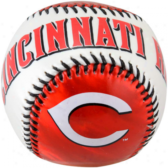 Cincinnati Reds Metallic Soft Strike Baseball