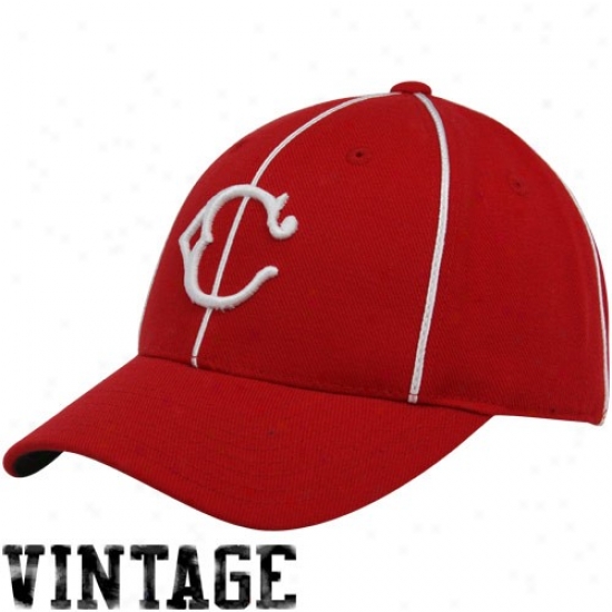 Cincinnati Reds Red 1901 Throwback Cooperstown Fitted Hat