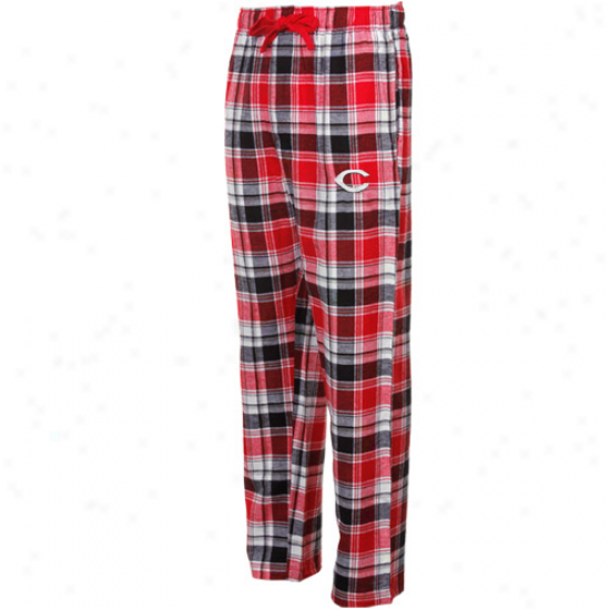 Cincinnati Reds Red-black Plaid Legend Flannel Pants