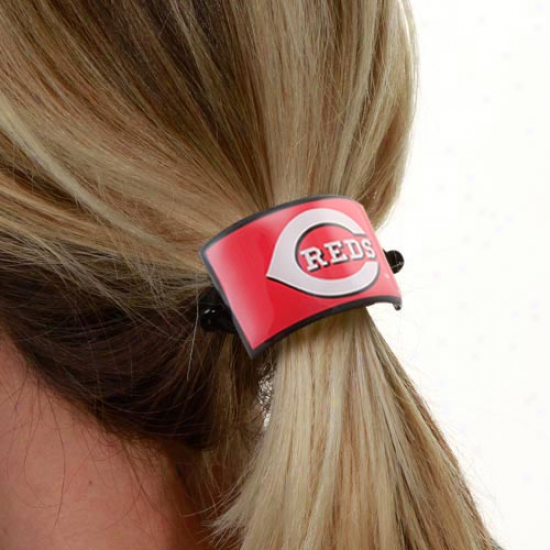 Cincinnati Reds Team Logo Blow Ponytail Holder