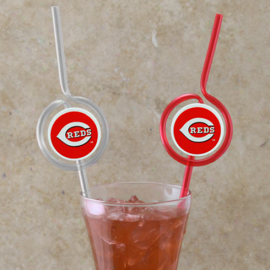 Cincinnati Reds Team Sips Straws