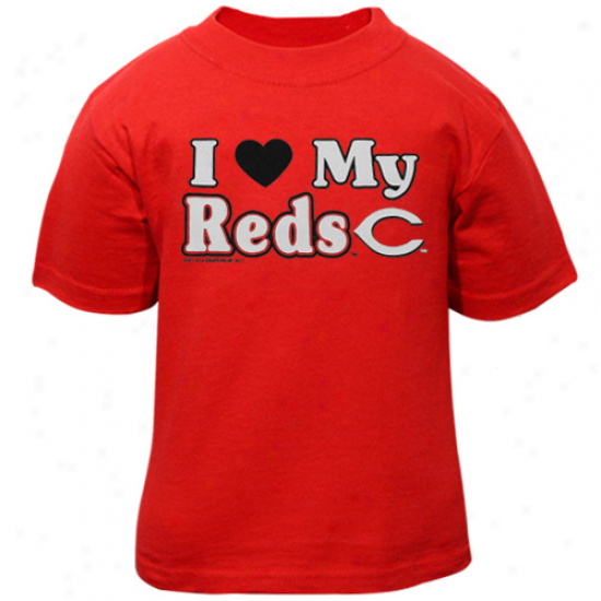 Cincinnati Reds Toddler I Heart My Team T-shirt - Red