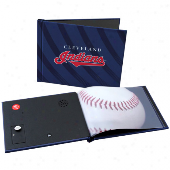 Cleveland Indians 6'' X 8'' Navy Blue Recordable Photobook