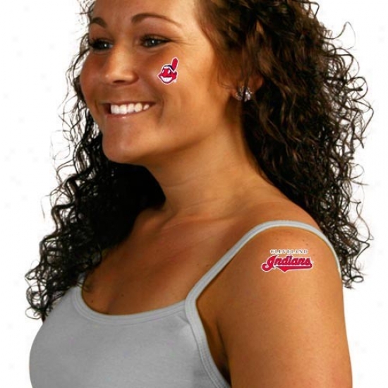 Cleveland Indians 8-pack Waterless Temporary Tattoos