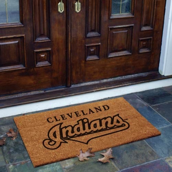 Cleveland Indianss Flocked Coir Door Mat