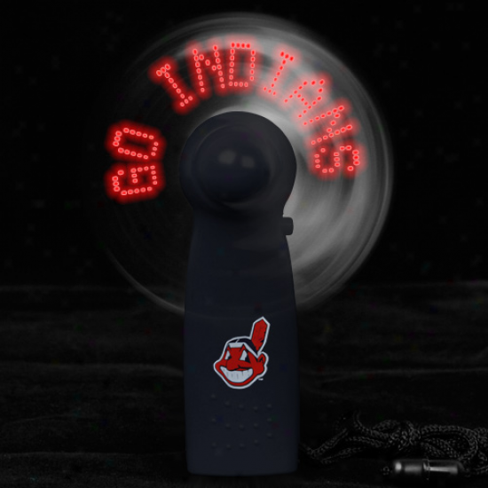 Cleveland Indians Light-up Handheld Message Fan