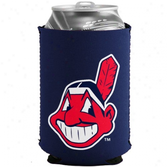 Cleveland Indians Navy Blue Collapsible Can Coolie