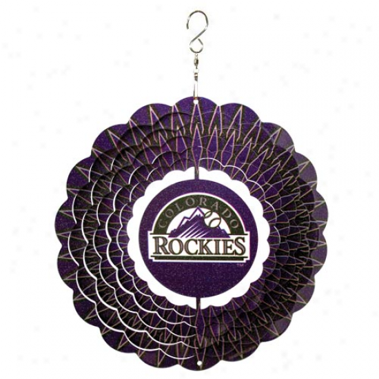 Colorado Rockies 10'' Team Logo Designer Wind Spinner