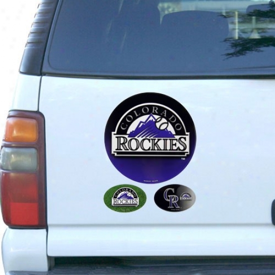 Colorado Rockies 3-pack Magnet Set-