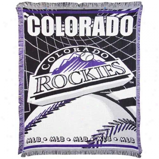 "colorado Rockies 48"" X 60"" Jacquard Woven Blanket Throw"