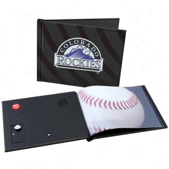 Colorado Rockies 6'' X 8'' Black Recordable Photobook