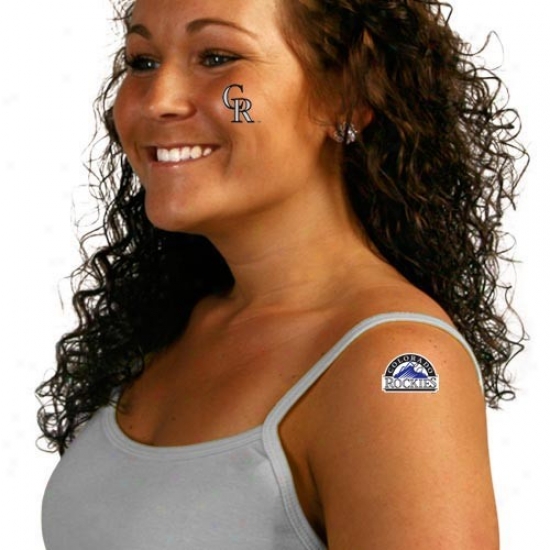 Colorado Rockies 8-pack Waterless Temporary Tattoos