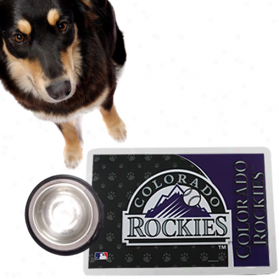 Colorado Rockies Black Pet Mat