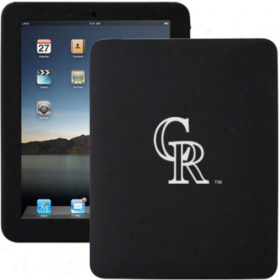 Colorado Rockies Black Silicone Ipad State