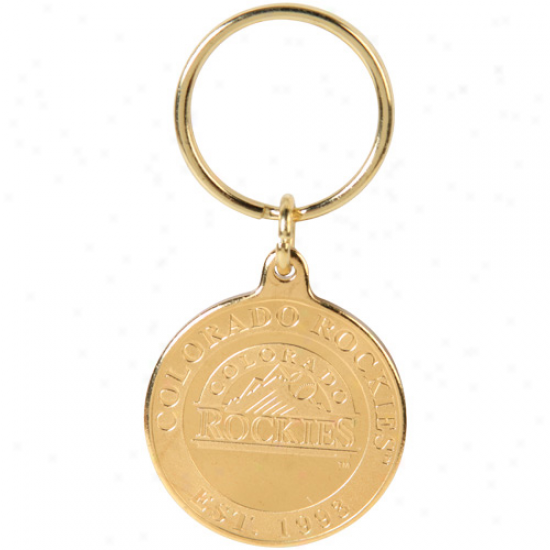 Colorado Rockies Bronze Coin Keychain