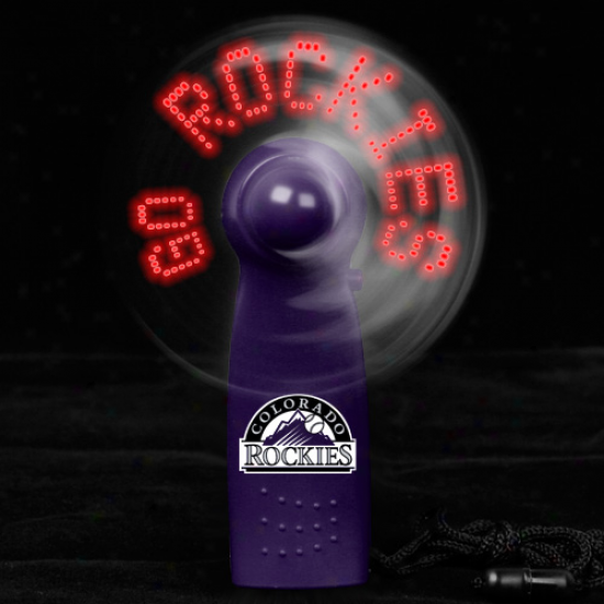 Colorado Rockies Light-up Handheld Message Fan