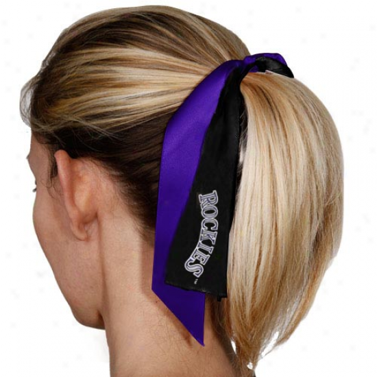 C0lorado Rockies Streamer Ponytail Holder