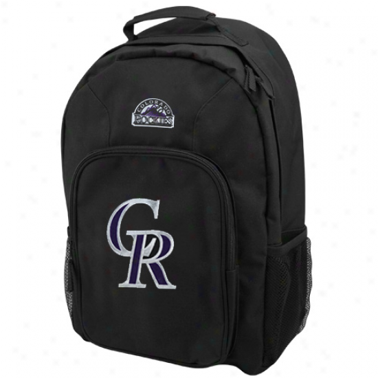 Colorado Rockies Youth Black Southpaw Backpack