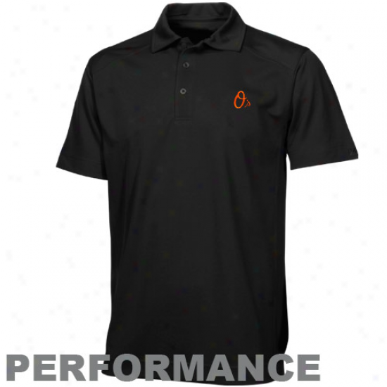 Cutter & Buck Baltimore Orioles Black Genre Performance Polo