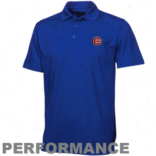 Cutter & Lye Chicago Cubs Magnificent Blue Genre Performance Polo