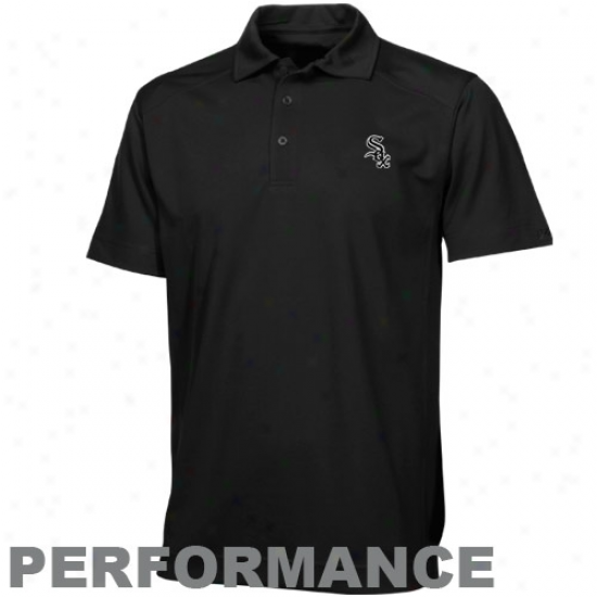 Cutter & Buck Chicago White Sox Black Genre Performance Polo