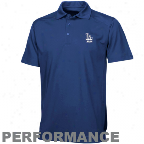 Cutter & Buck L.a. Dodgers Royal Blue Genre Performance Polo