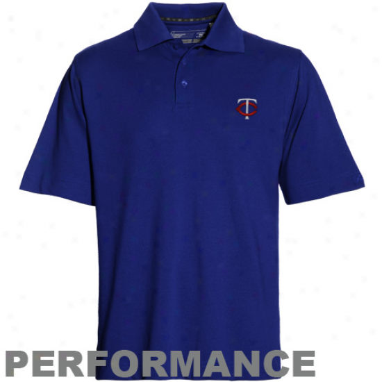 Cutter & Buck Minnesota Twins Navy Blue Championship Performance Polo