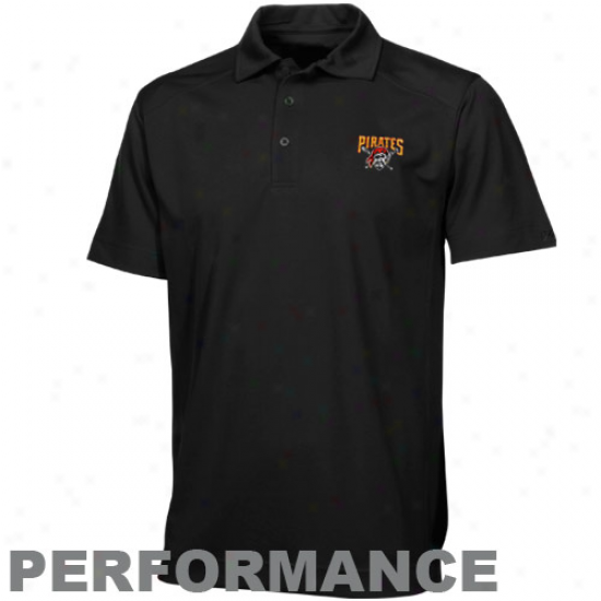 Cutter & Buck Pittsburgh Pirates Black Championship Performahce Polo