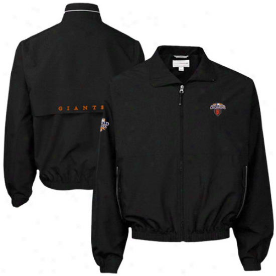 Cutter & Buck San Francisco Giants Black 2010 World Series Champions Bainbridge Full Zip Jacket