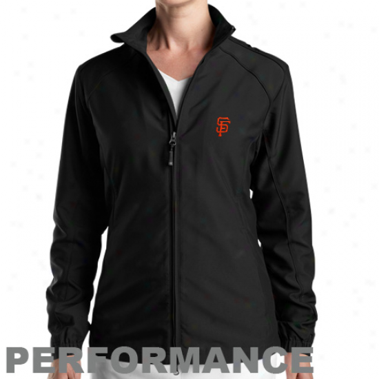 Cutter & Buck San Francisco Giants Ladies Dark Full Zip Performance Windshirt