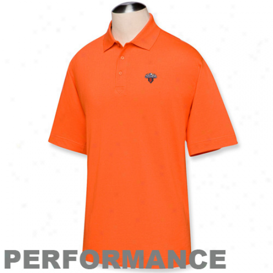 Cutter & Buck San Francisco Giants Orange 2010 World Succession Champions Drytec Championship Performance Polo