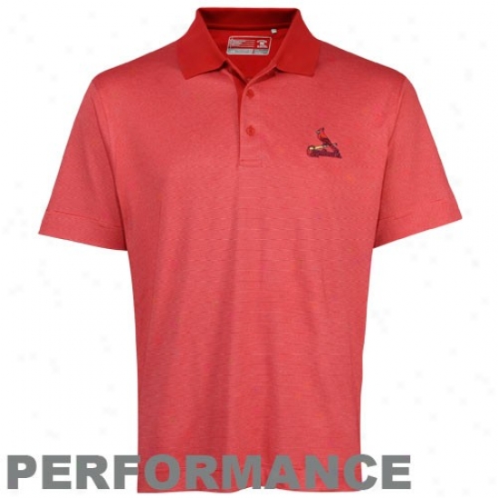 Cutter & Buck St. Louis Cardinals Red Resolute Performance Polo