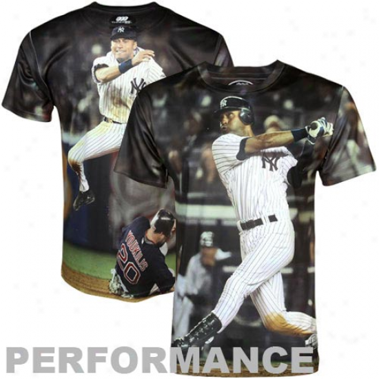 Derek Jeter New York Yankees Total Three60 Performance Premium T-hirt