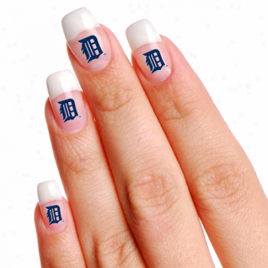 Detroit Tigres 4-pack Temporary Nail Tattoos