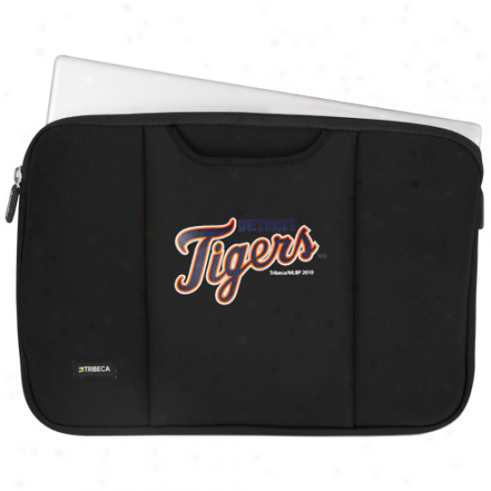 Detroit Tigers Black 13'' Notehook Breathe Sleeve