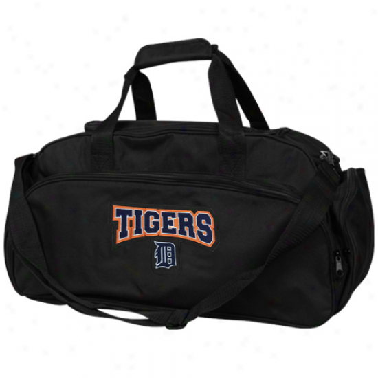 Detroit Tigers Black Domestic Duffel Bag